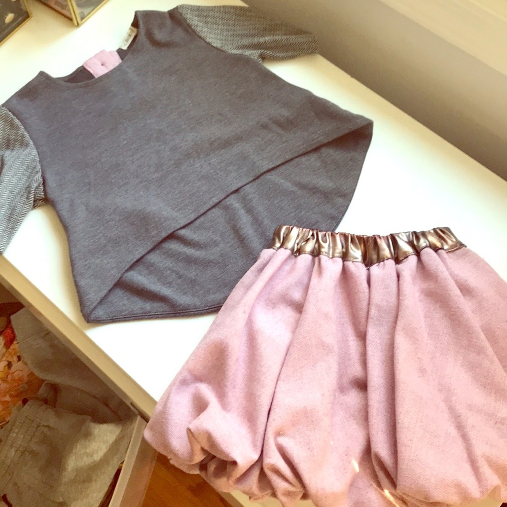 A. Bird 2 piece set skirt and top size 3